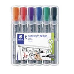 STAEDTLER® 356 WP6 Flipchartmarker Lumocolor sort. 6 St./Pack.