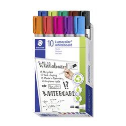 STAEDTLER® 351 B10 Whiteboardmarker Lumocolor sort. 10 St./Pack