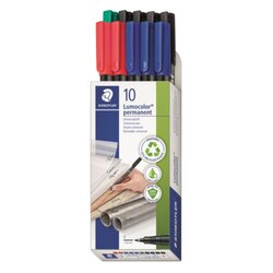 STAEDTLER® 318 B10 Feinschreiber Lumocolor sort 10St
