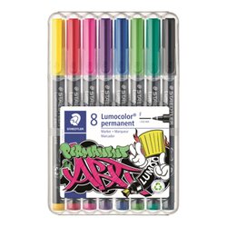 STAEDTLER® 318 WP8-1 Folienstift Lumocolor F perm 8 St./Pack.