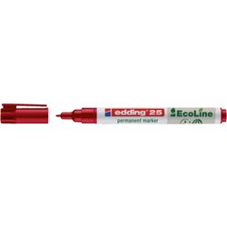 edding 4-25002 Permanentmarker 25 EcoLine 1mm Rundspitze rot
