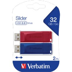 Verbatim 49327 USB-Stick Slider 32GB 2St 