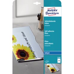 Avery Zweckform 2500 Inkjetfolie DIN A4 transparent 10 St./Pack.