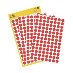 Avery Zweckform 3589 Markierungspunkt 8mm rot 416 St./Pack.
