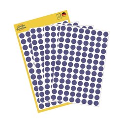 Avery Zweckform 3591 Markierungspunkt 8mm blau 416 St./Pack.
