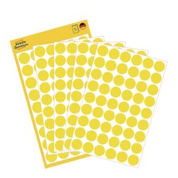 Avery Zweckform 3144 Markierungspunkt 12mm gelb 270 St./Pack.