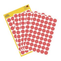 Avery Zweckform 3147 Markierungspunkt 12mm leuchtrot 270 St./Pack.