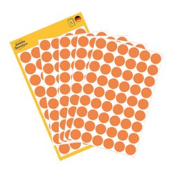 Avery Zweckform 3148 Markierungspunkt 12mm orange 270 St./Pack.