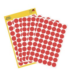 Avery Zweckform 3141 Markierungspunkt 12mm rot 270 St./Pack.