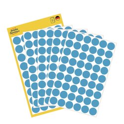 Avery Zweckform 3142 Markierungspunkt 12mm blau 270 St./Pack.
