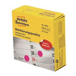 Avery Zweckform 3850 Markierungspunkt 10mm magenta 800 St./Pack.