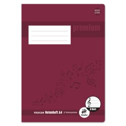 Staufen 734010115 Notenheft Premium A4 90g 8Bl LinN