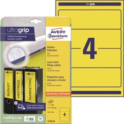 Avery Zweckform L4769-20 Ordneretikett 61x192mm ge 80 St./Pack.