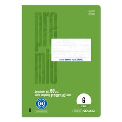 Staufen 040780006 Schulheft Premio A5 90g 16Bl Lin6 bl