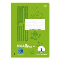 Staufen Schulheft Premio DIN A5 liniert Lineatur 3
