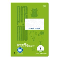 Staufen Schulheft Premio DIN A5 liniert Lineatur 3