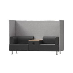 rocada 1805-4-1 Doppelsitz+Tisch BeSoft sw/gr 