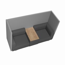 rocada Besprechungszone Be Soft 2 Einzelsitze, Tisch
