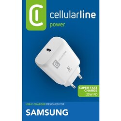 cellularline Ladegerät Kommunikationstechnik SUPER FAST CHARGER PD 25W