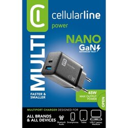 cellularline Ladegerät Kommunikationstechnik Multipower Micro 45 W