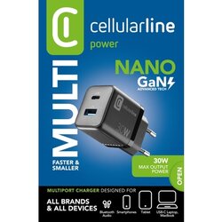 cellularline Ladegerät Kommunikationstechnik Multipower Micro 30 W