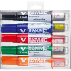 PILOT 5080S5BG Whiteboardmarker V-Board Master sort 5St