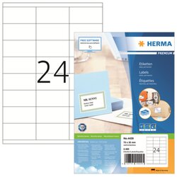 HERMA 4429 Etikett Premium 70x35mm weiß 2.400 St./Pack.