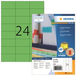 HERMA 4409 Etikett 70x37mm grün 2.400 St./Pack.