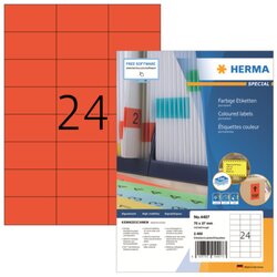 HERMA 4407 Etikett 70x37mm rot 2.400 St./Pack.
