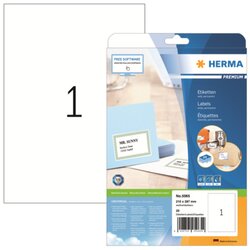 HERMA 5065 Etikett PREMIUM 210x297mm weiß 25 St./Pack.