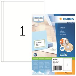 HERMA 4458 Etikett PREMIUM 200x297mm weiß 100 St./Pack.