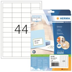 HERMA 5051 Etikett PREMIUM 48,3x25,4mm weiß 1.100 St./Pack.