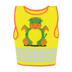 korntex FUNDRAGYWXXS Kinderwarnweste Funtastic Wildlife Drache XXS
