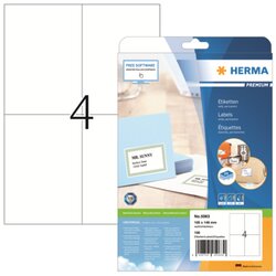 HERMA 5063 Etikett PREMIUM 105x148mm weiß 100 St./Pack.