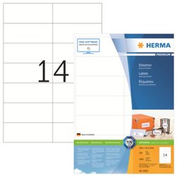 HERMA 4625 Etikett PREMIUM 105x42,3mm weiß 2.800 St./Pack.
