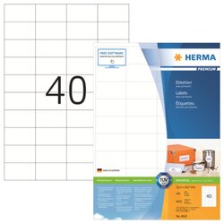 HERMA 4610 Etikett Premium 52,2x29,7mm weiß 8.000 St./Pack.