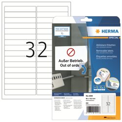 HERMA 4209 Etikett 96x16,9mm ablösbar ws 800 St.