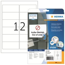 HERMA 4348 Etikett 96x42,3mm ablösbar ws 300 St.