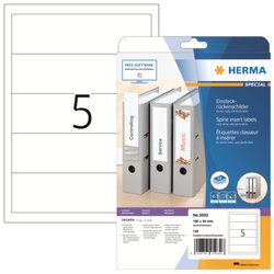 HERMA 5032 Ordnerrückenschild  breit/kurz ws 125St