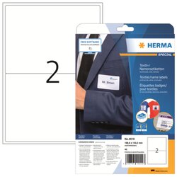 HERMA 4519 Textiletikett Seide  199,6x143,5mm ws 40St