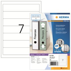 HERMA 4283 Ordneretikett kurz/schmal sk weiß 700 St./Pack.
