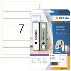 HERMA 5090 Ordneretikett kurz/schmal sk weiß 175 St./Pack.