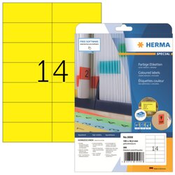 HERMA 5058 Etikett SPECIAL 105x42,3mm gelb 280 St./Pack.