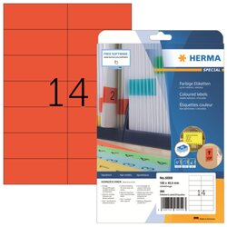 HERMA 5059 Etikett SPECIAL 105x42,3mm rot 280 St./Pack.