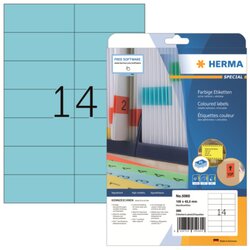 HERMA 5060 Etikett SPECIAL 105x42,3mm blau 280 St./Pack.