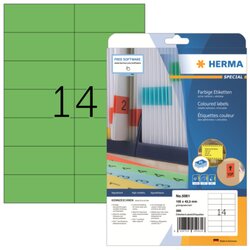HERMA 5061 Etikett SPECIAL 105x42,3mm grün 280 St./Pack.
