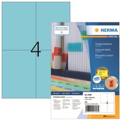 HERMA 4398 Etikett SPECIAL 105x148mm blau 400 St./Pack.