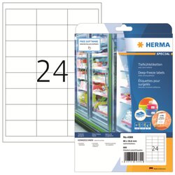 HERMA 4389 Tiefkühletikett 66x33,8mm weiß 600 St./Pack.