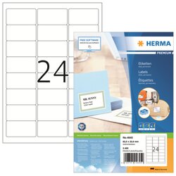 HERMA 4645 Adressetikett 63,5x33,9mm weiß 2.400 St./Pack.