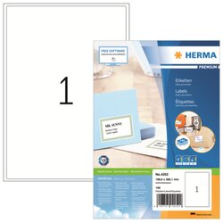 HERMA 4252 Etikett PREMIUM  199,6x289,1mm A4 ws 100St